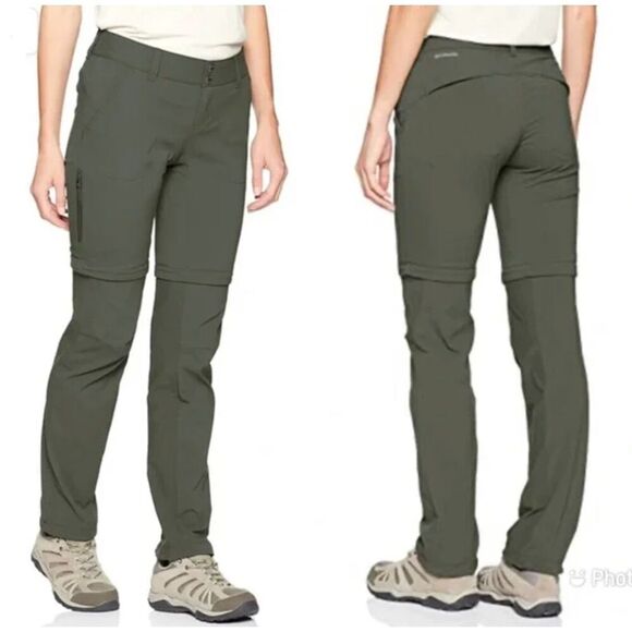 Columbia Omni-Shield Women's Saturday Trail Convertible Pants Green Sz 8 Short - Picture 3 of 15